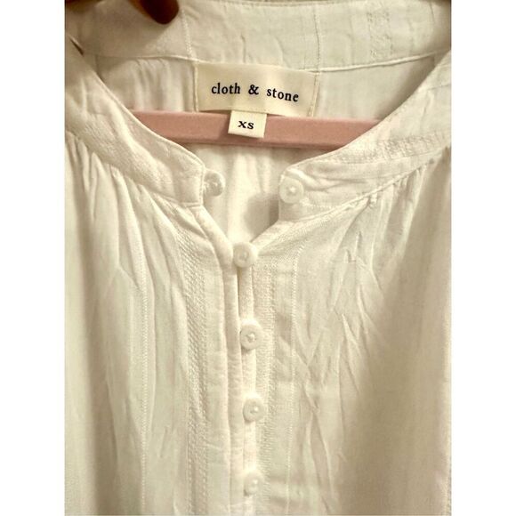 NWT Cloth & Stone Halter mini white dress Size XS - Picture 6 of 7